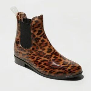 Target Women's A New Day Chelsea Rainboot Brown - Size 8